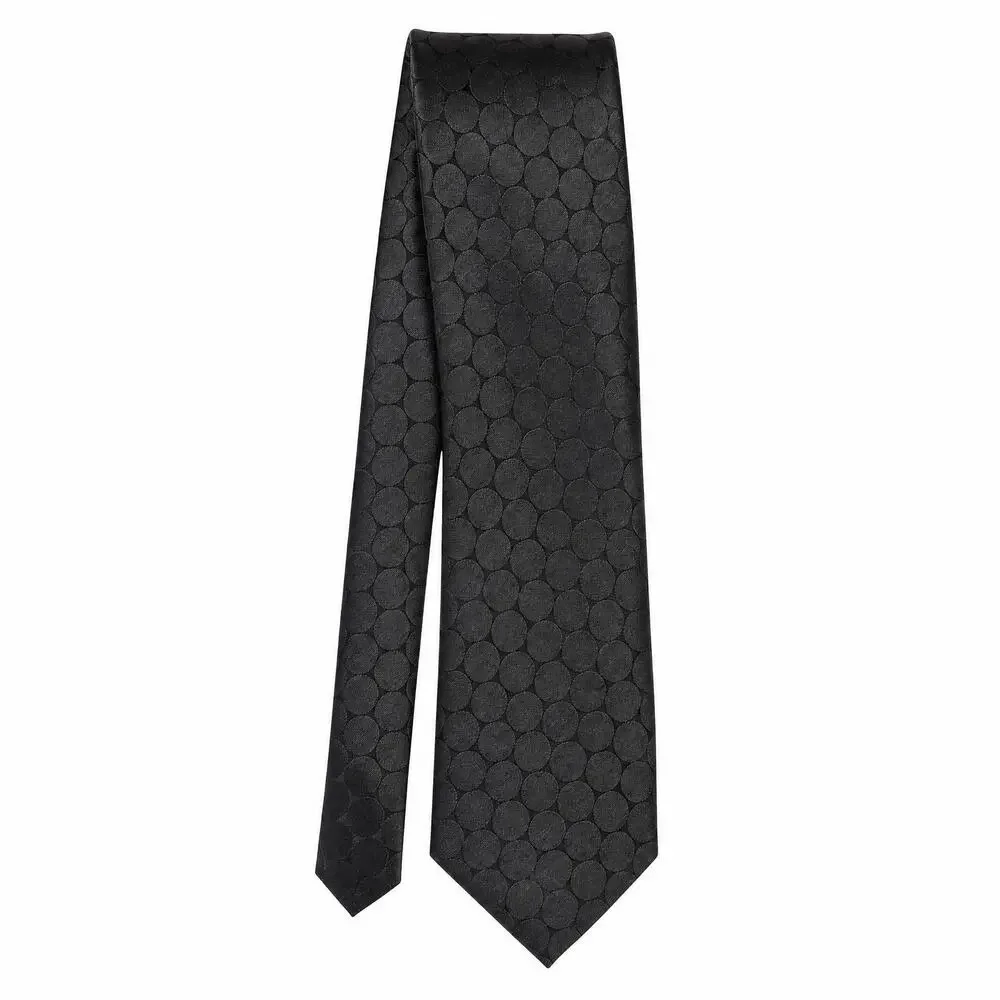 Banana Republic Men's Neck Tie, Circular Pattern, Black + Iridescent?